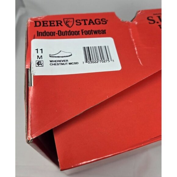 Deer Stags Men's Wherever Microsuede Slipper Chestnut size 11 - Picture 4 of 8